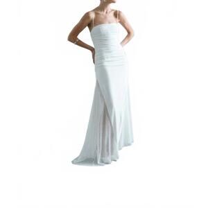 NEW ILA elle midi dress with side sequin in white